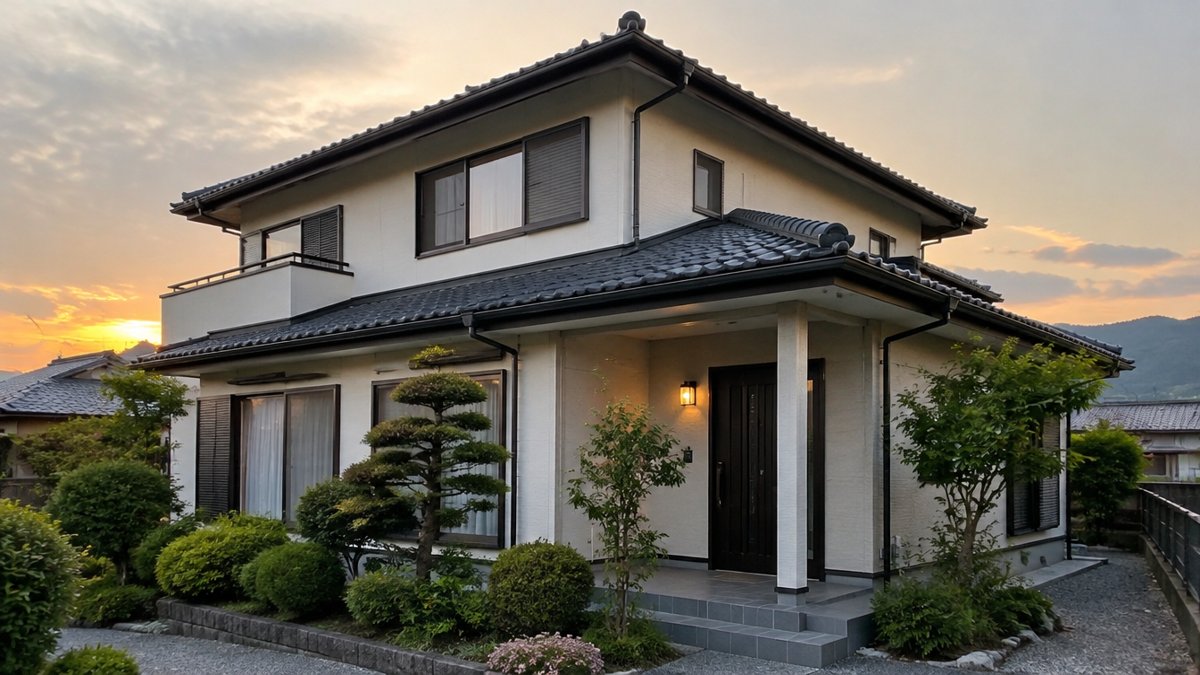 足場が外れた塗装後の住宅の外観（外壁塗装の工期のまとめのイメージ）